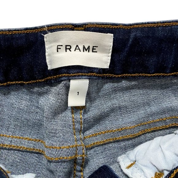 Frame Le One Skinny Jeans Kodak Blue Size 1 (Sizes 23-28) - Picture 4 of 9